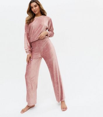 Little Mistress Mid Pink Velvet Ribbed 