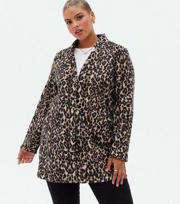vero moda leopard coat