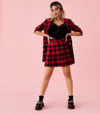 No Clue Petite Red Mini Skirt
