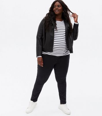 Click to view product details and reviews for Maternity Black Washed Over Bump Lift Shape Emilee Jeggings New Look.