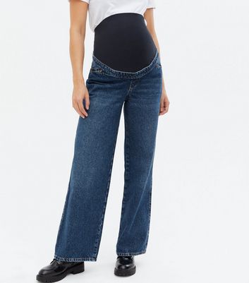 Maternity Blue Over Bump Adalae Wide 