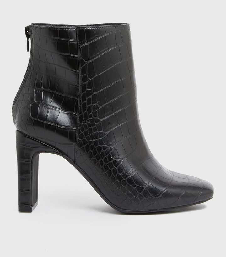 new look square toe boots