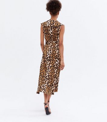warehouse dresses leopard print