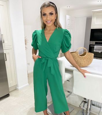 Crop jumpsuit 2024 with sleeves