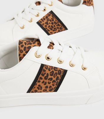 new look leopard trainers