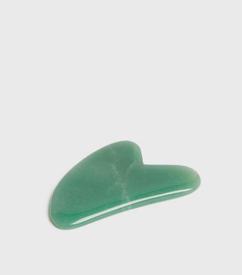 Dark Green Jade Gua Sha Facial Massage Tool | New Look