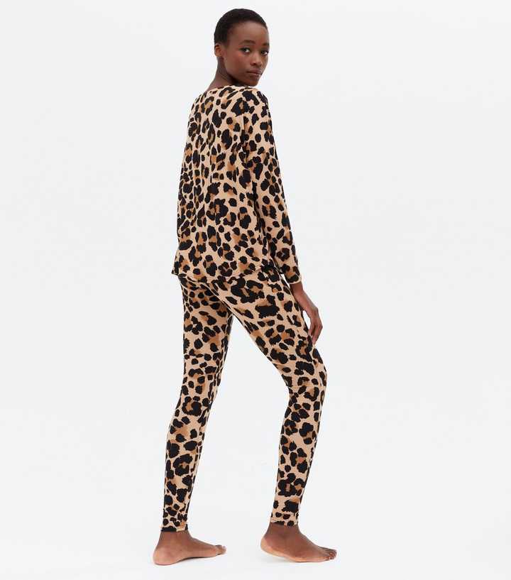 Women's Tall Leopard Print Oversized Pyjama Set