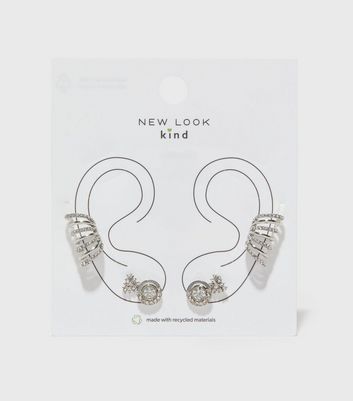 silver earrings new look