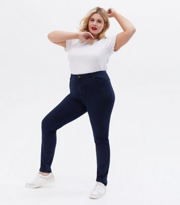 ONLY Curves Blue High Waist Skinny 