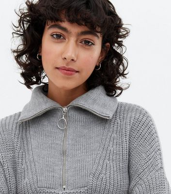 collared ribbed jumper