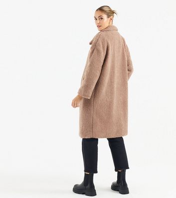 Zibi London Camel Teddy Long Coat | New 