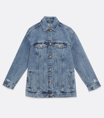 Blue Oversized Denim Jacket | New Look