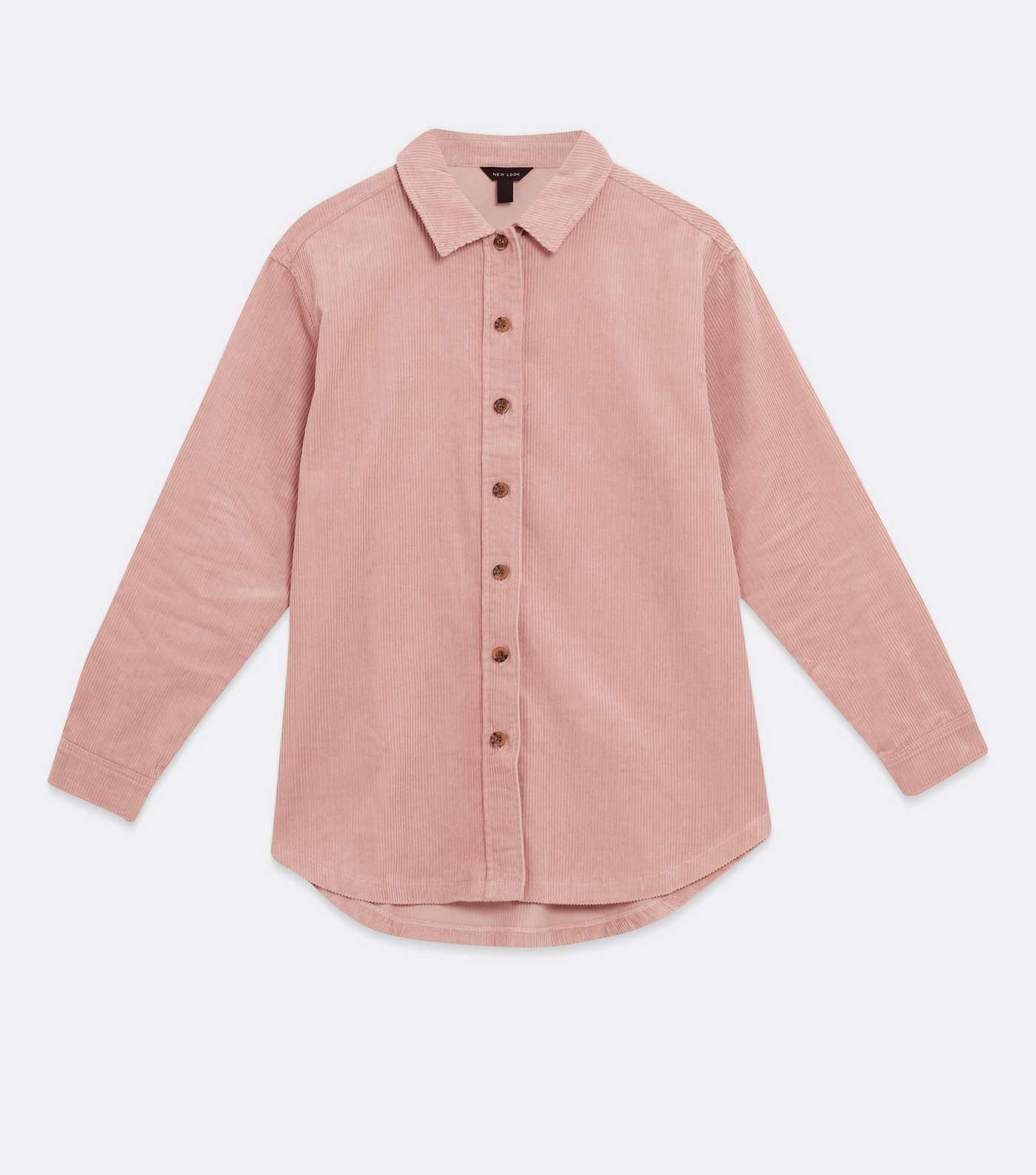 Pale Pink Cord Long Sleeve Shirt Image 5