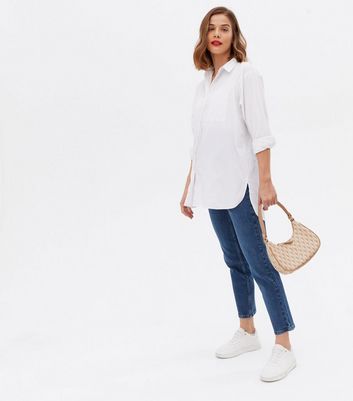 Maternity Blue Over Bump Hannah 