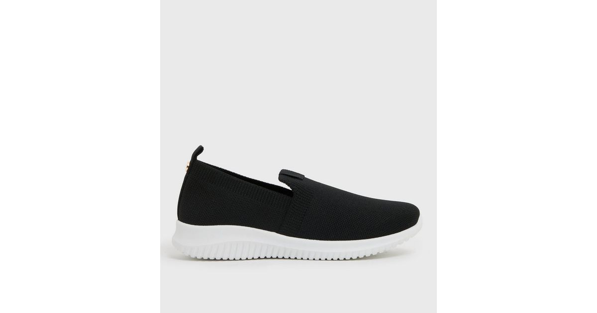 slip on trainers womens black
