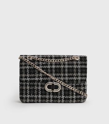 new look tartan bag