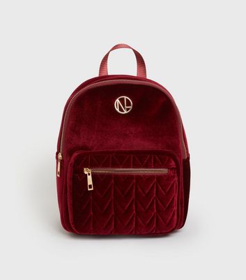 Red velvet online backpack