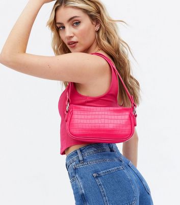 BY FAR: SSENSE Exclusive Pink Mini Soho Shoulder Bag | SSENSE