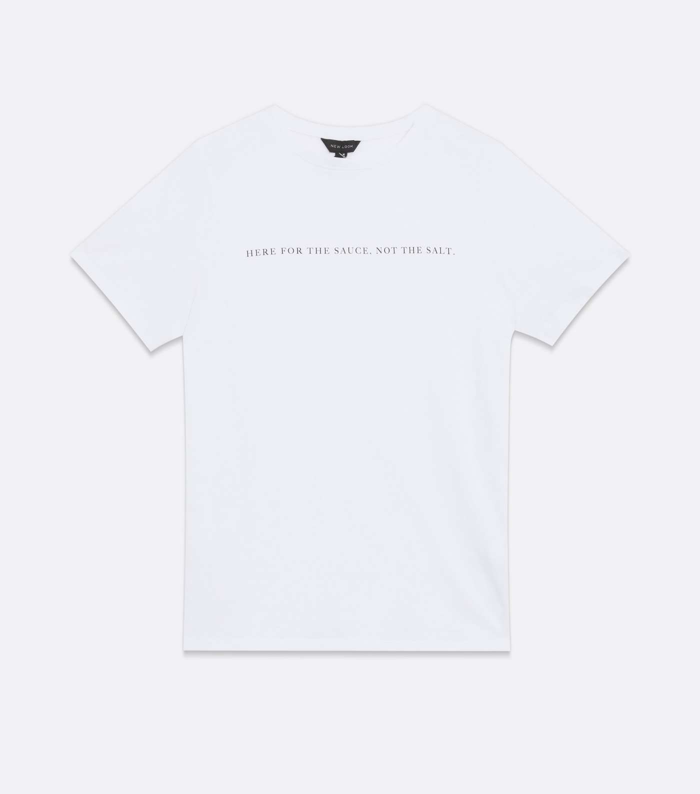 White Here For The Sauce Logo T-Shirt Image 5