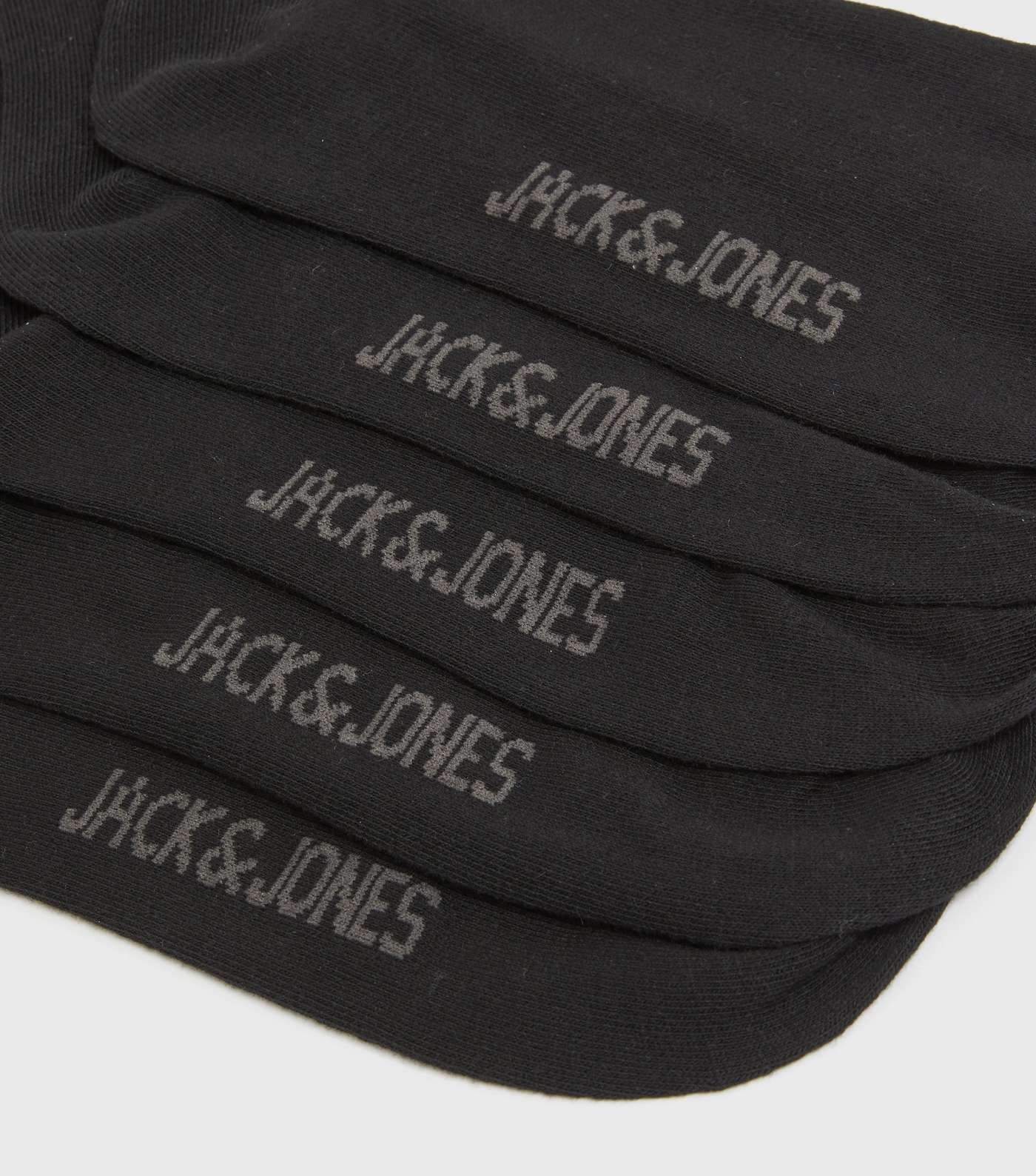 Jack & Jones 5 Pack Black Socks Image 2