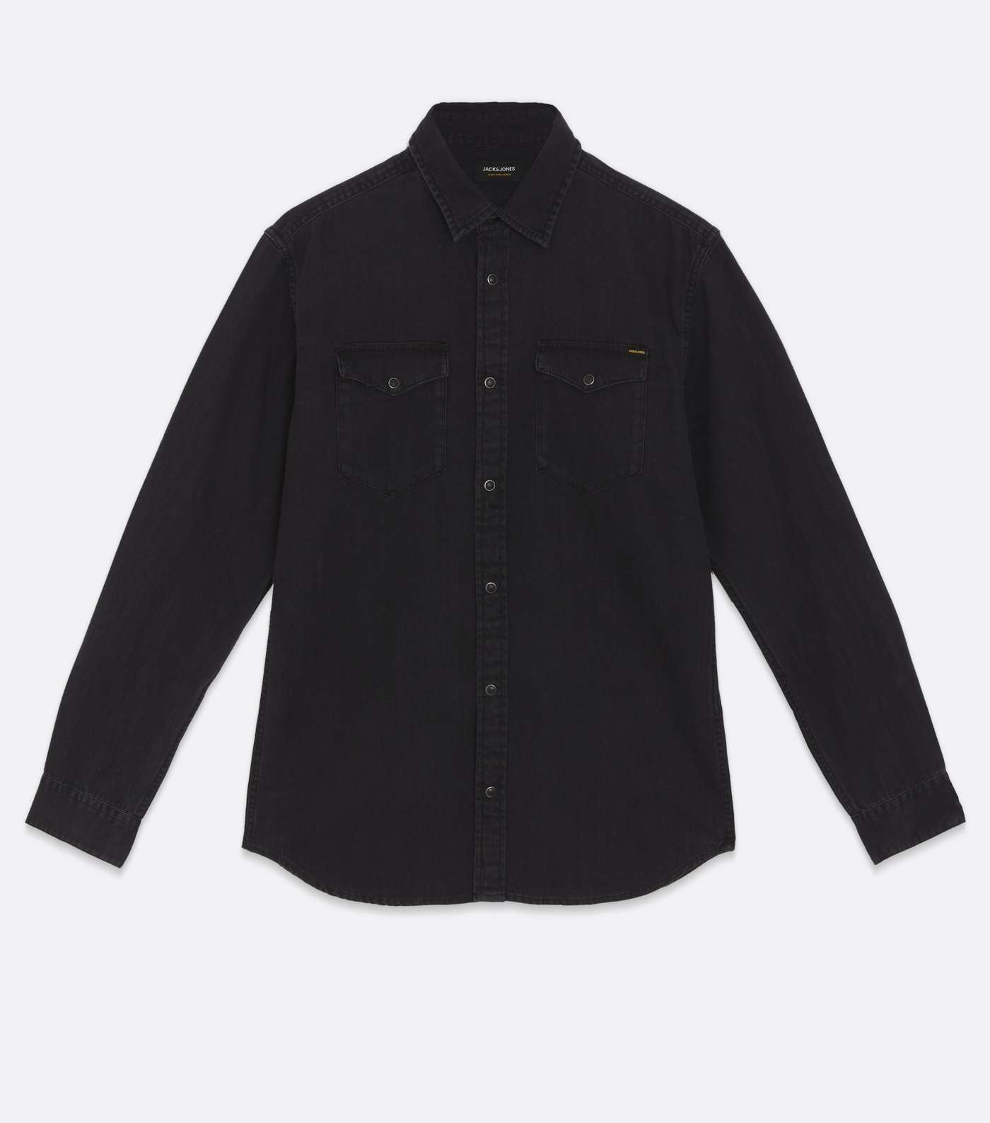 Jack & Jones Black Denim Long Sleeve Shirt Image 5