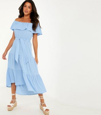 pale blue midi dresses