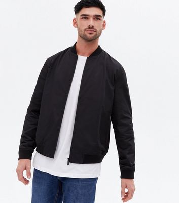 Only & Sons Black Fleece Lined Collared Jacket | New Look
