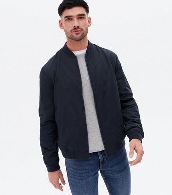 New Look denim jacket with borg fleece lining in black | ASOS