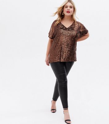 rose gold plus size tops