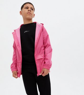 neon pink waterproof jacket