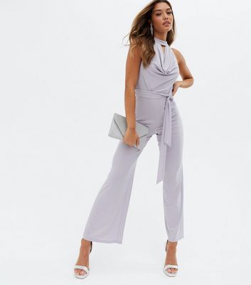 new look grey jumpsuit