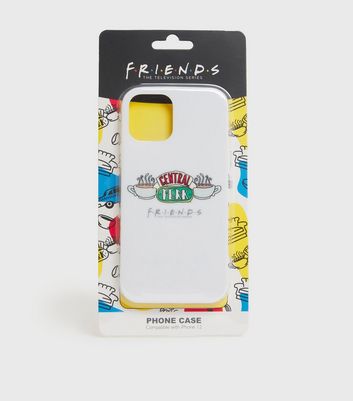 White Friends Central Perk Logo Phone Case for iPhone 12 New Look