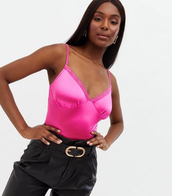 Blush store satin cami