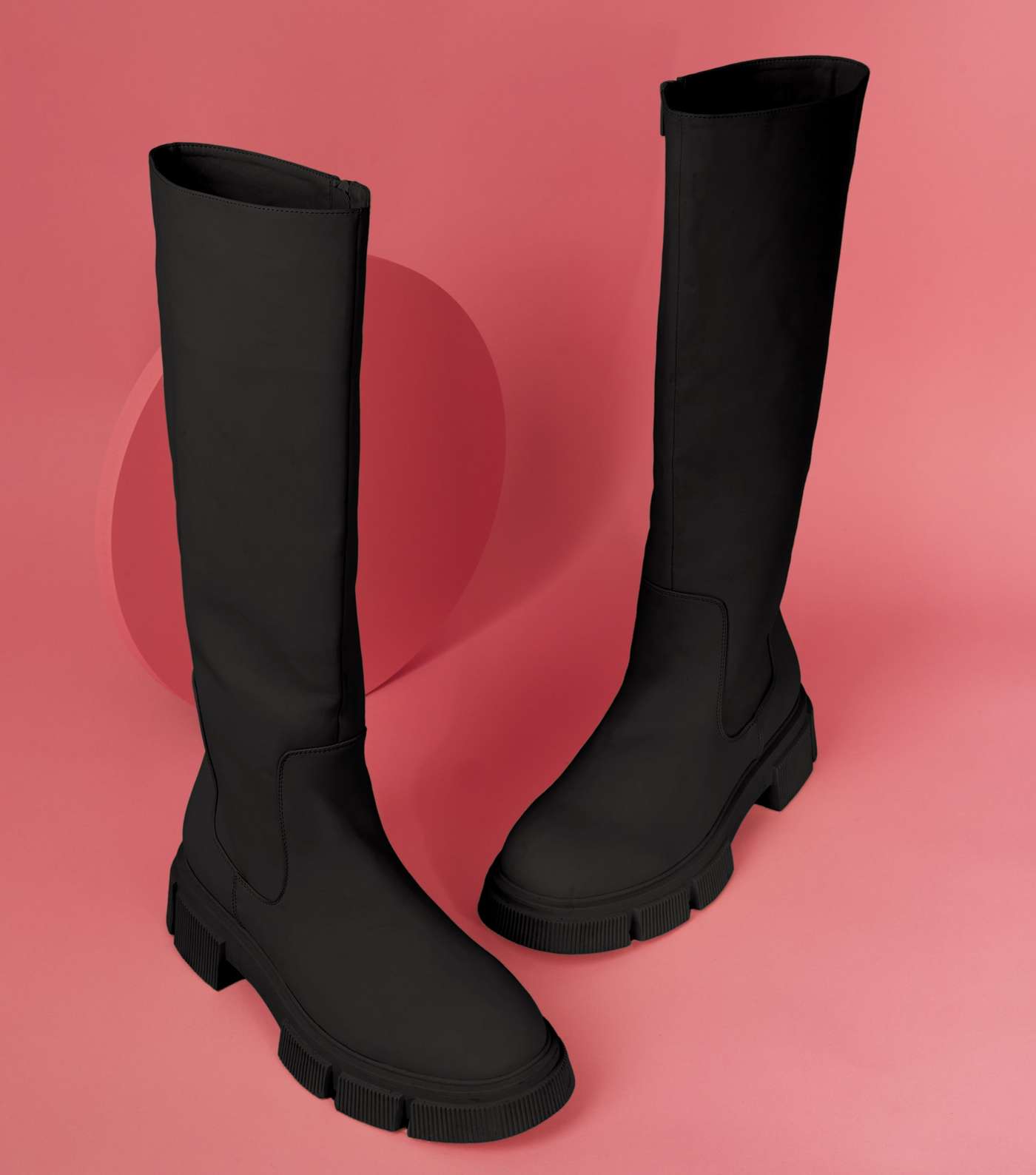 Wear your Way Black Chunky Boots Image 2