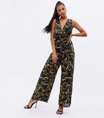 jumpsuit chain print