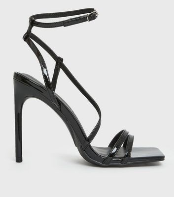 new look square toe heels