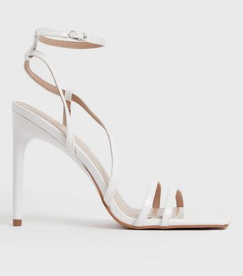 Ankle-cuff heeled sandals gold - Woman - 3 - MANGO | £22.99 | Buchanan  Galleries