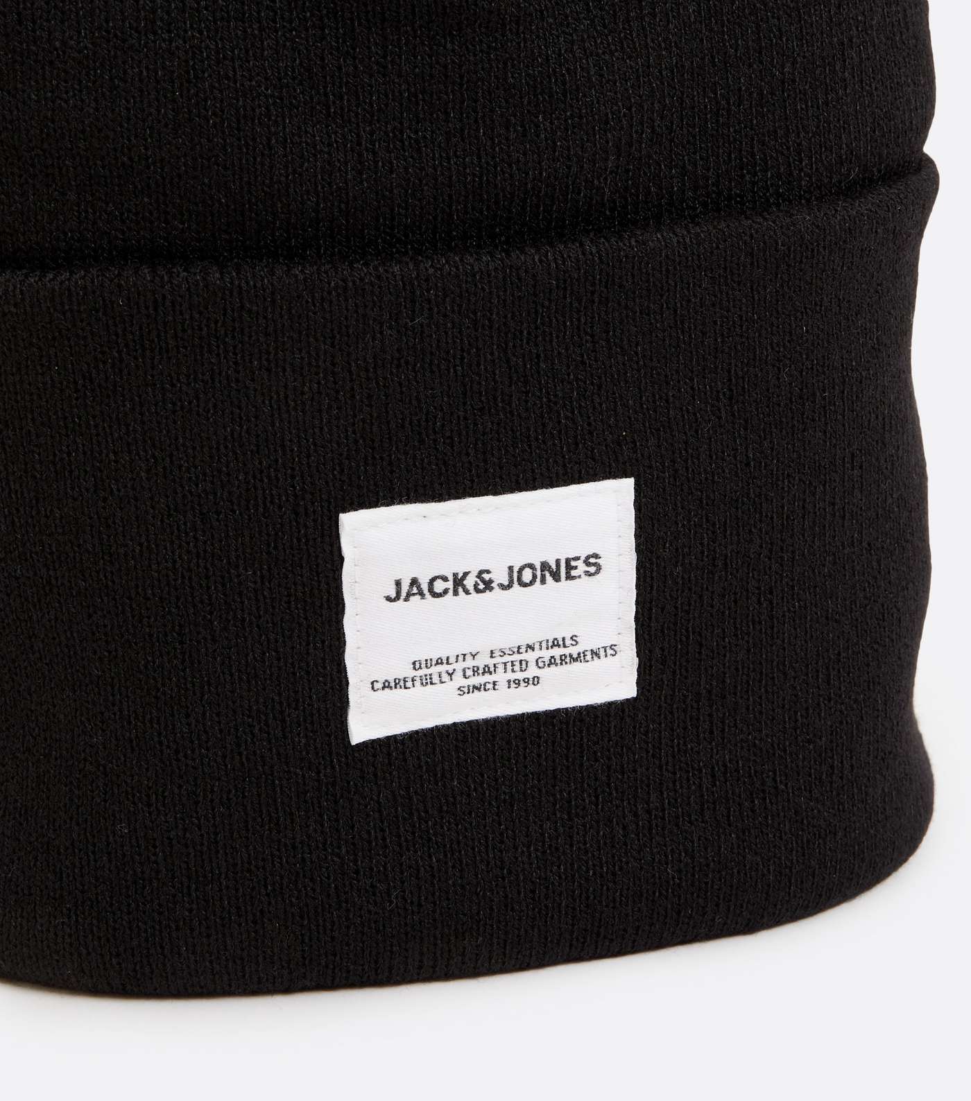 Jack & Jones Black Knit Logo Beanie Image 3