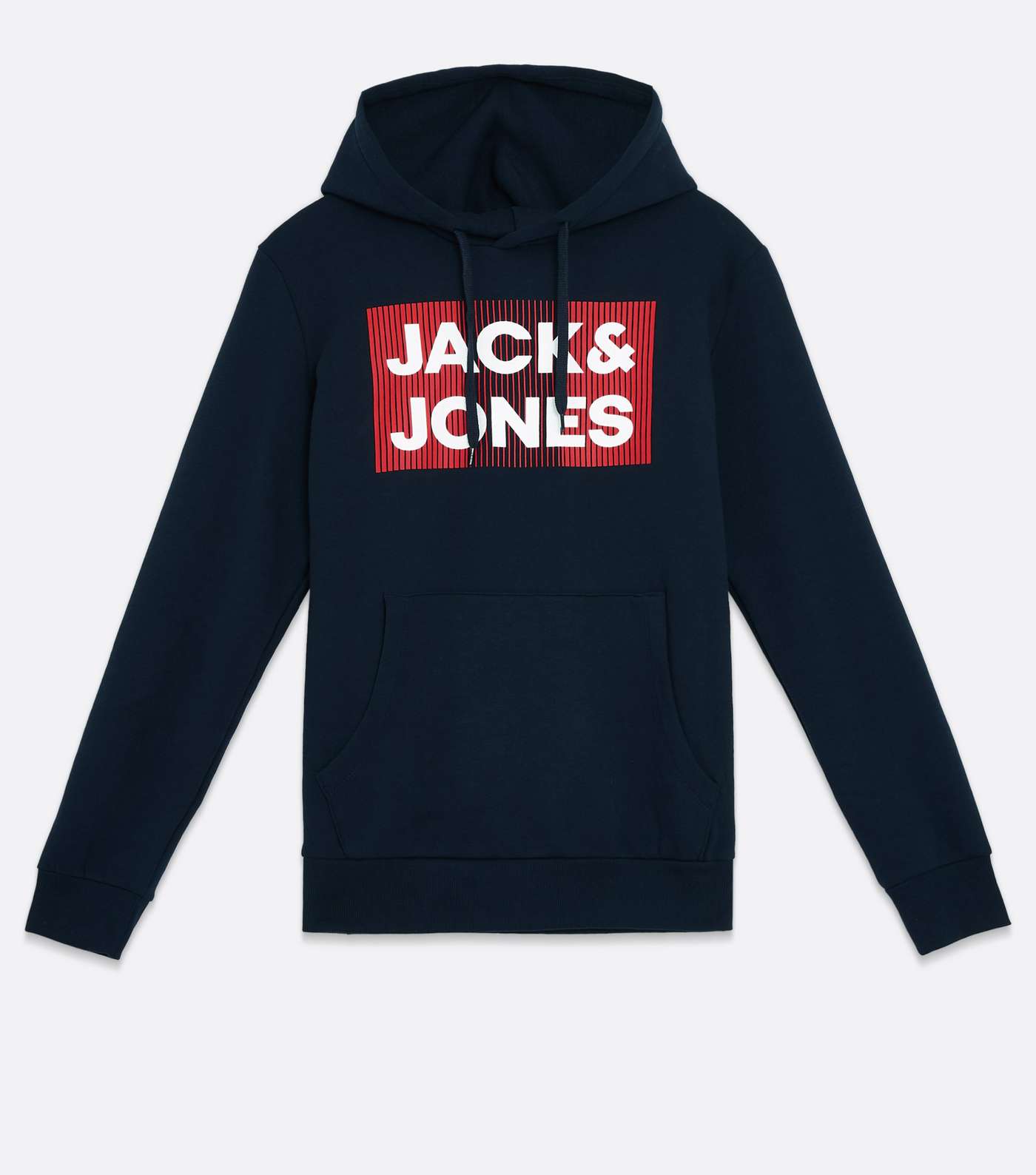 Jack & Jones Navy Pocket Front Logo Hoodie Image 5