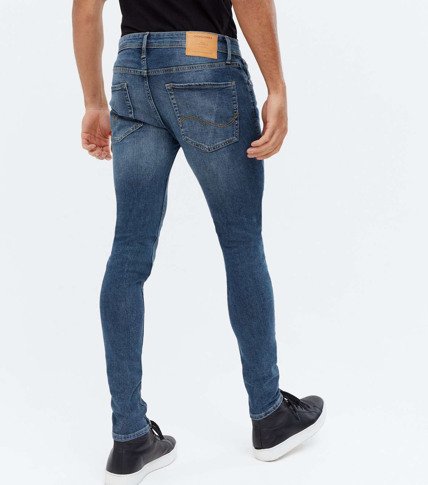 Jack & Jones Blue Skinny Jeans Image 4