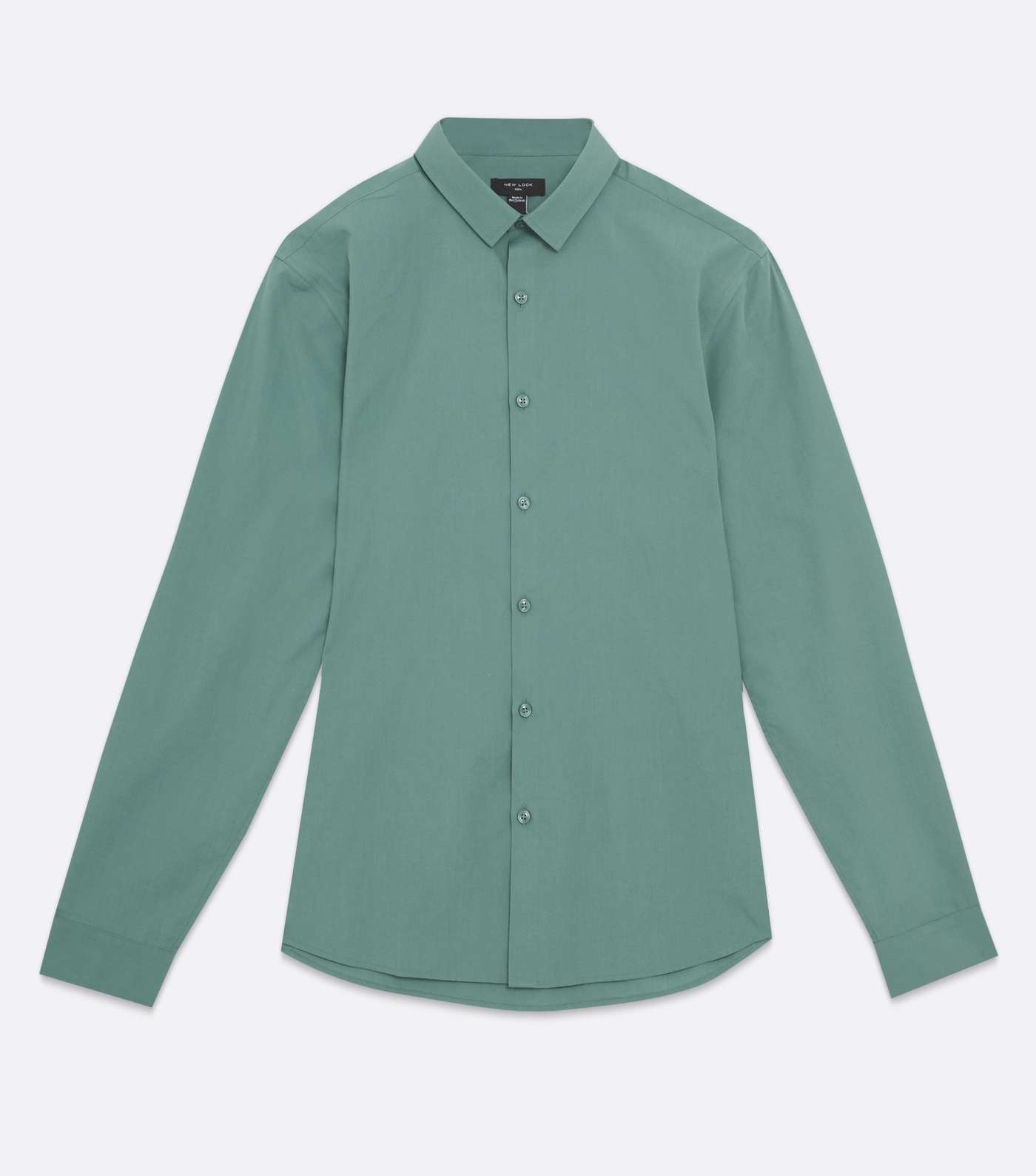 Green Poplin Long Sleeve Shirt Image 5