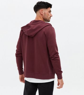 burgundy zip up