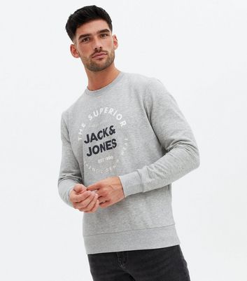 Jack and 2025 jones grey sweatshirt