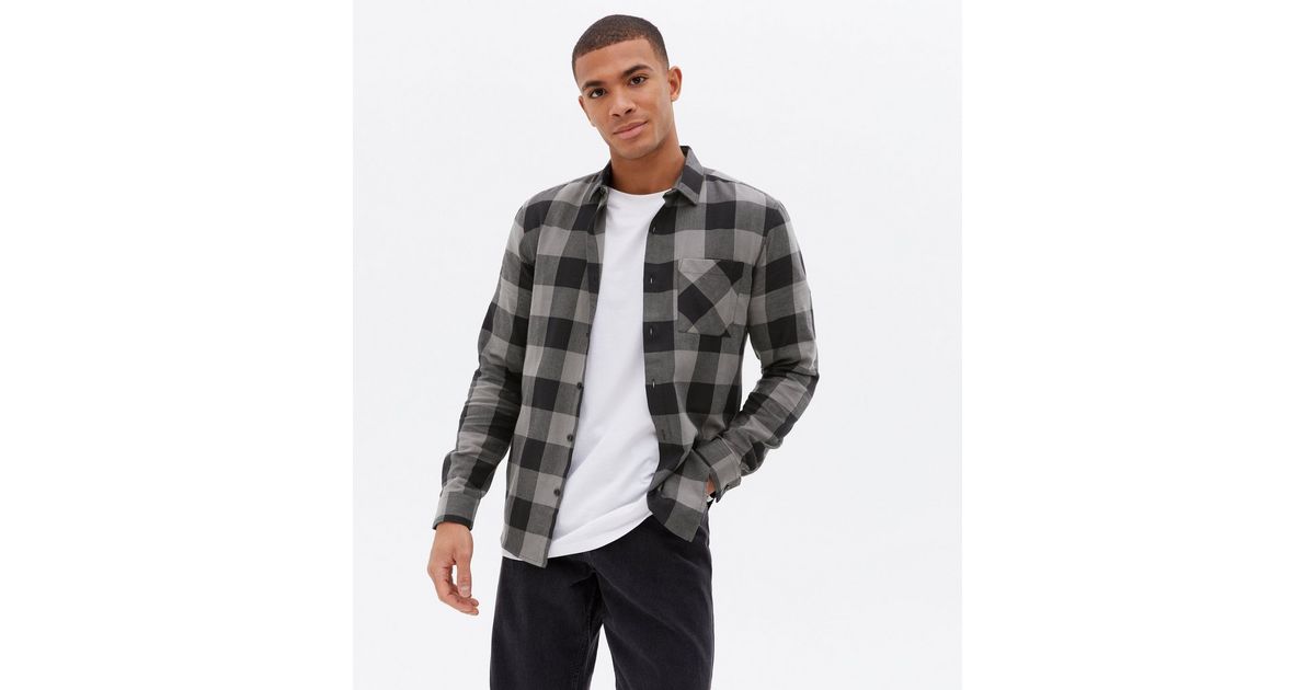 Check styling ideas for「Brushed Cotton Crew Neck Long-Sleeve T-Shirt、Flannel  Checked Shirt (2022 Edition)」