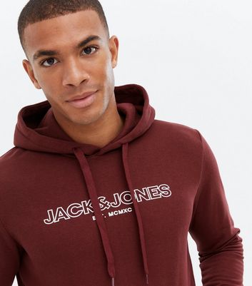 Jack and jones maroon jacket sale