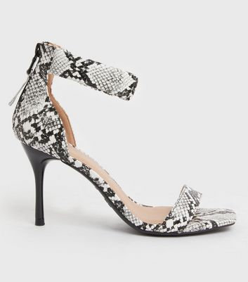 snakeskin heels new look