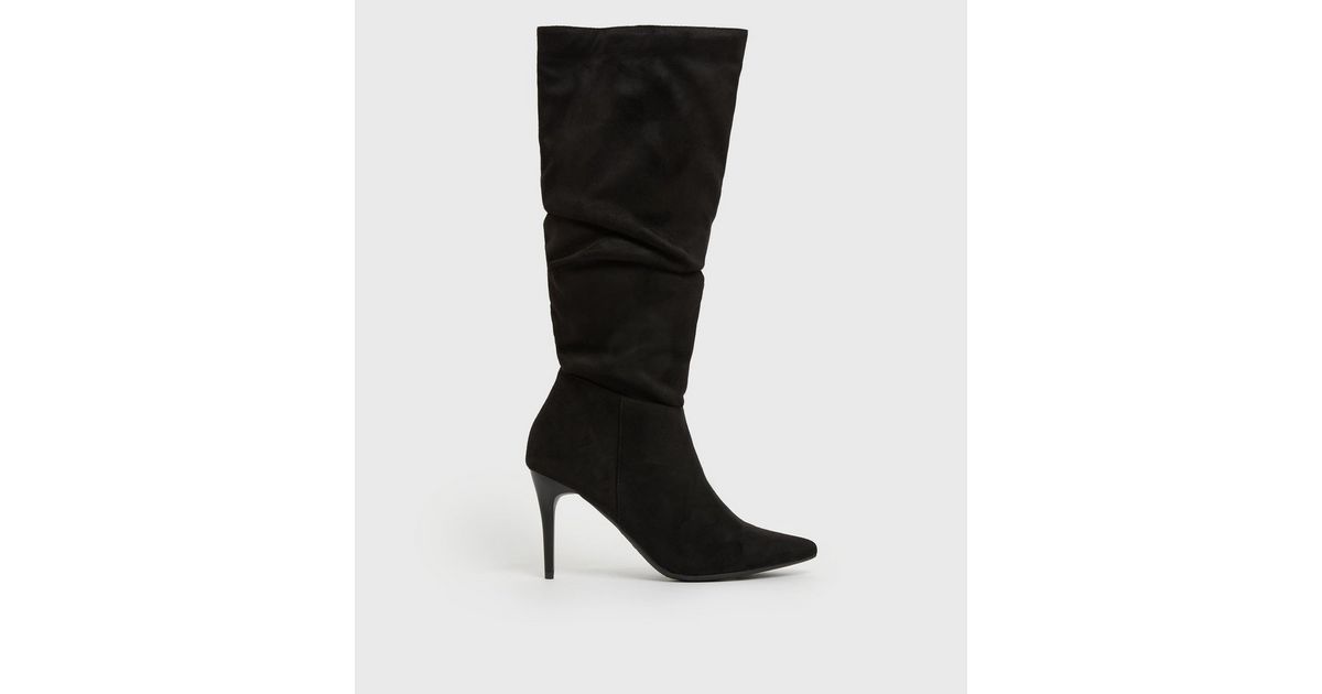 stiletto slouch boots