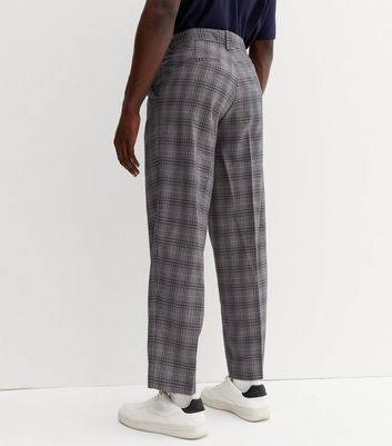 Slim-fit cotton check trousers - Men | Mango Man USA