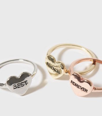 three best friend rings