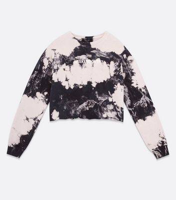 Black tie dye sweatshirt deals